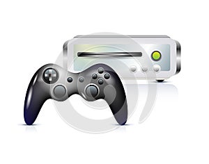 Gamepad with console photo