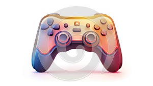 Gamepad - game controller for game console, on white background. Generative AI