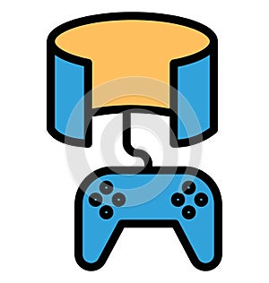 Gamepad Isolated Vector icon which can easily modify or edit