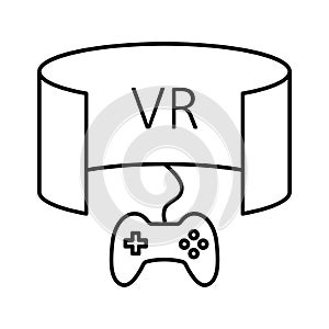 Gamepad  Line Style vector icon which can easily modify or edit