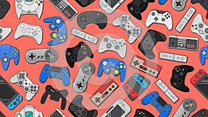 Gamepad Video game controller background