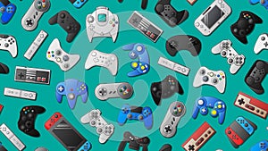 Gamepad Video game controller background