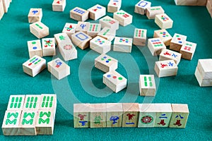 Gameplay of mahjong board game