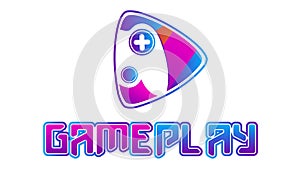 Gameplay video game logo.eps photo