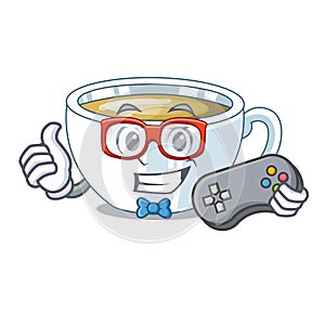 Gamer ginger tea in the cartoon shape