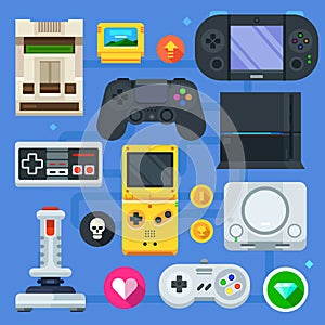 The gamer icon set photo