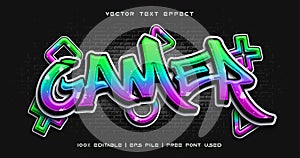 Gamer text graffiti style