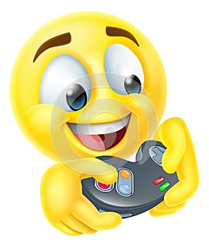 Gamer Video Game Cartoon Emoji Emoticon Face