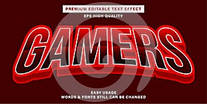 gamers esport text effect style