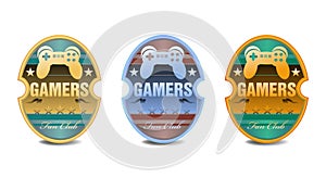 Gamers fan club stickers