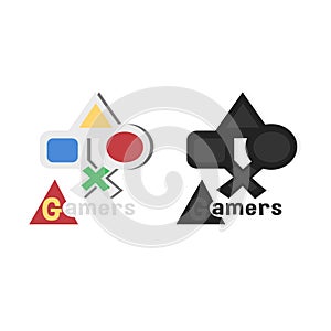Gamers Logo Template Design Vektor