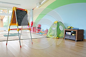 Games room in the kindergarten