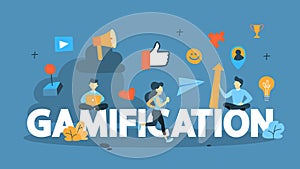 Gamification concept illustration