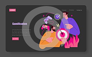 Gamification Concept with Interactive Elements