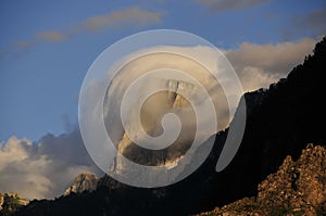 Gamila-Tymphi Peak at dusk, Epirus, Greece