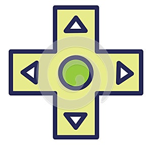 Gaming buttons, icon