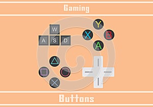 Gaming buttons photo