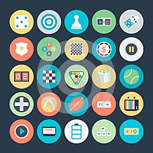 Gaming Colored Vector Icons 3