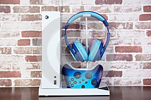 Gaming console xbox for video game photo