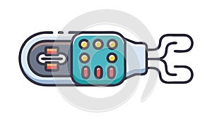 Gaming Controller and Esports. Digital Entertainment and Interactive Play, vector design Generative AI