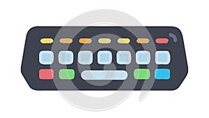 Gaming Controller with Keyboard Buttons Icon, vector design Generative AI