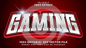 Gaming Editable Text Effect Design Template, Effect Saved In Graphic Style