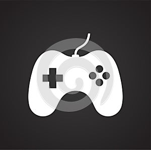 Gaming icon on background for graphic and web design. Simple vector sign. Internet concept symbol for website button or