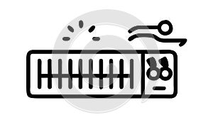 Gaming Keyboard with Dynamic Keypress Animation and Effect, vector design Generative AI