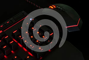 Gaming Keyboard with Lights and mouse