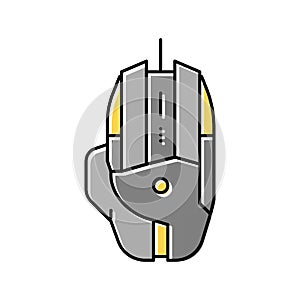 gaming mouse color icon vector illustration