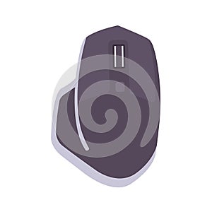 Gaming Mouse Flat Illustration. Clean Icon Design Element on Isolated White Background
