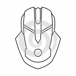 Gaming mouse icon, outline style