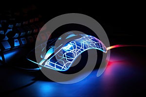 Gaming mouse light painting