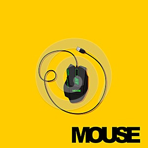 Gaming Mouse vector illustration