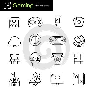 Gaming and video games related icons