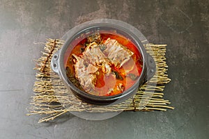 Gamjatang, Korean style Pork Back-bone Stew