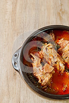 Gamjatang, Korean style Pork Back-bone Stew