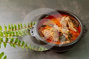 Gamjatang, Korean style Pork Back-bone Stew