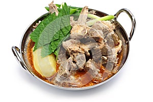 Gamjatang, pork bone and potato soup, korean cuisine