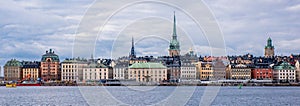 Gamla Stan Stockholm`s entrance by the sea