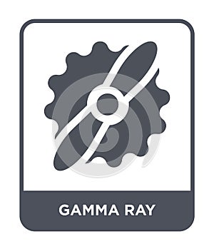 gamma ray icon in trendy design style. gamma ray icon isolated on white background. gamma ray vector icon simple and modern flat