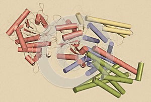 Gamma secretase protein complex. Multi-subunit intramembrane protease that plays role in processing of proteins such as amyloid photo