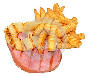 Gammon Steak And Chips