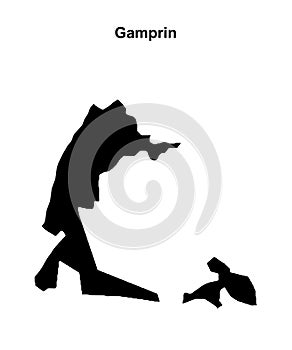 Gamprin outline map