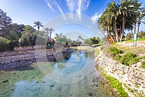 Gan Hashlosha Nature Reserve - a huge water pool