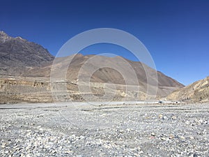 Gandaki River in Winter in Mustang District, Nepal.