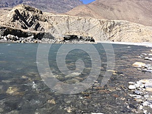 Gandaki River in Winter in Mustang District, Nepal.