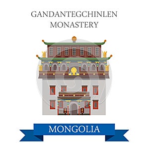 Gandantegchinlen Monastery Ulaanbaatar Ulan Bator Mongolia