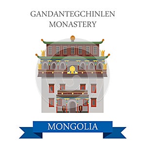 Gandantegchinlen Monastery Ulaanbaatar Ulan Bator Mongolia photo