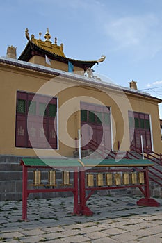 Gandantegchinlen Monastery in Ulan Bator, Mongolia